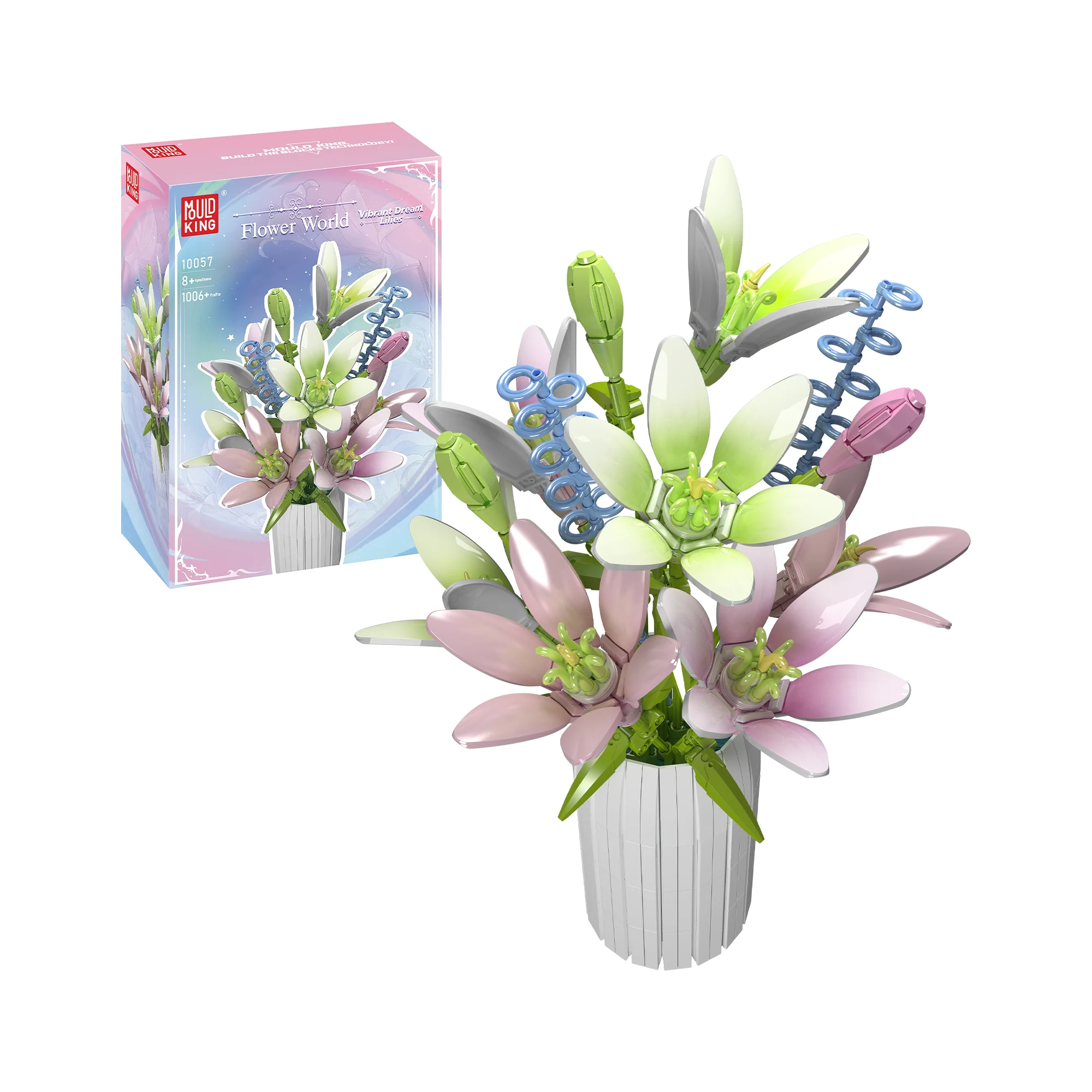 Mould King 10057 Lily Flowers Bouquet Building Set | 1,006 PCS
