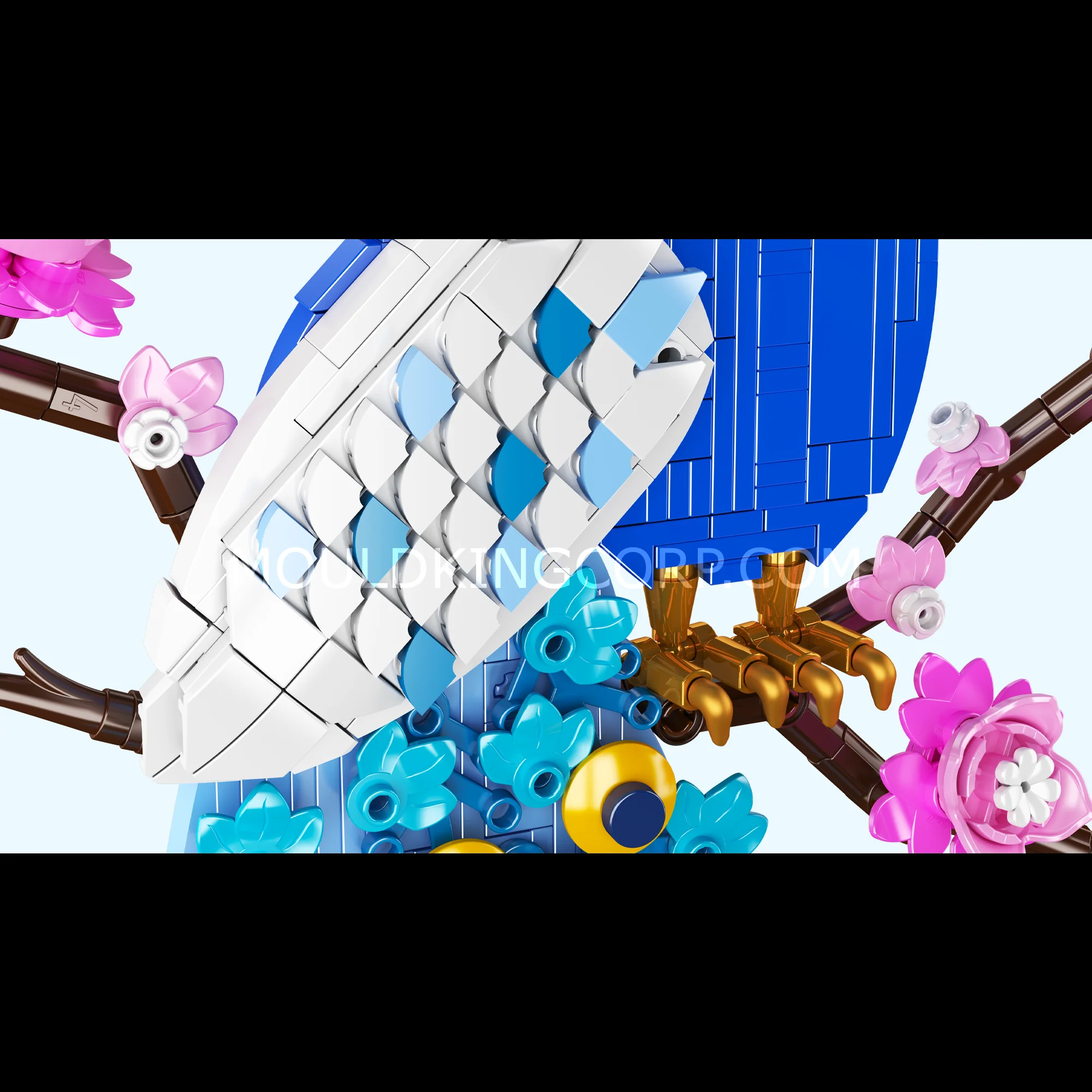 Mould King 10149 Peacock Wall Art Building Set | 690 Pcs - Image 2