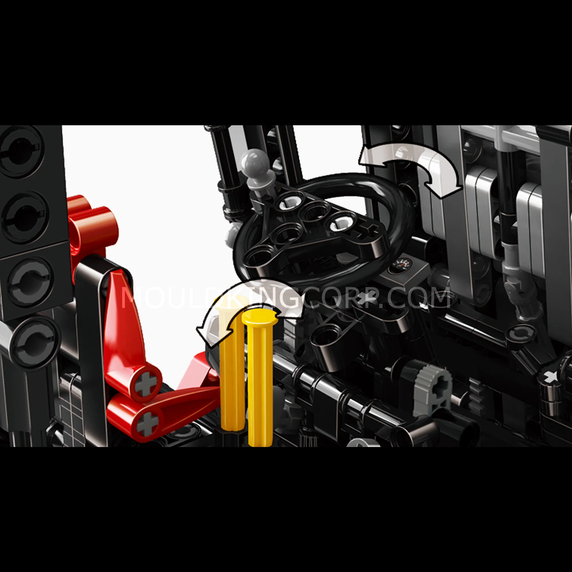MOULD KING 13106S Remote Control Forklift Building Toy Set | 1,743 PCS - Image 3
