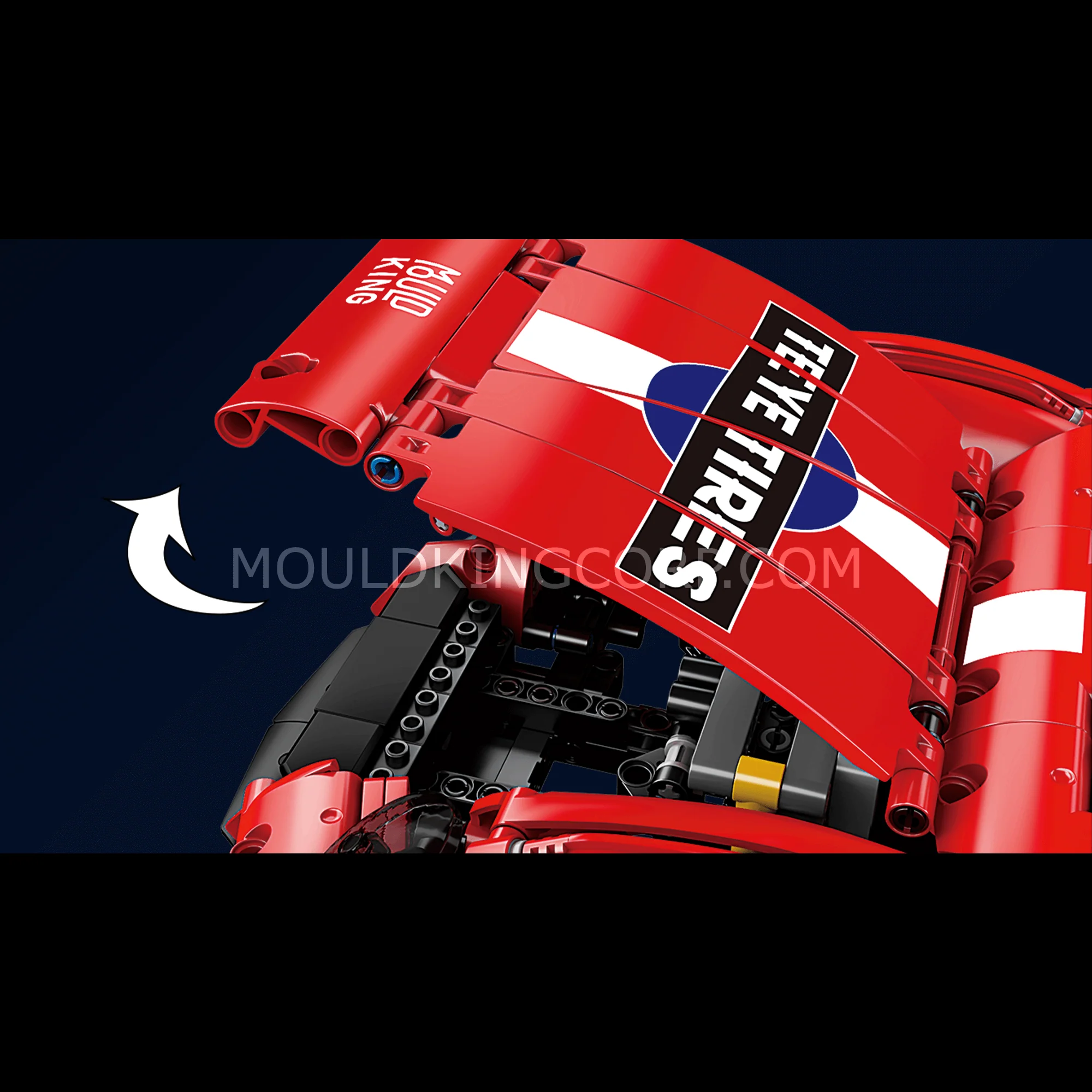 MOULD KING 13176 NO. 911 Supercar Remote Controlled Model Building Set | 1,538 PCS - Image 2