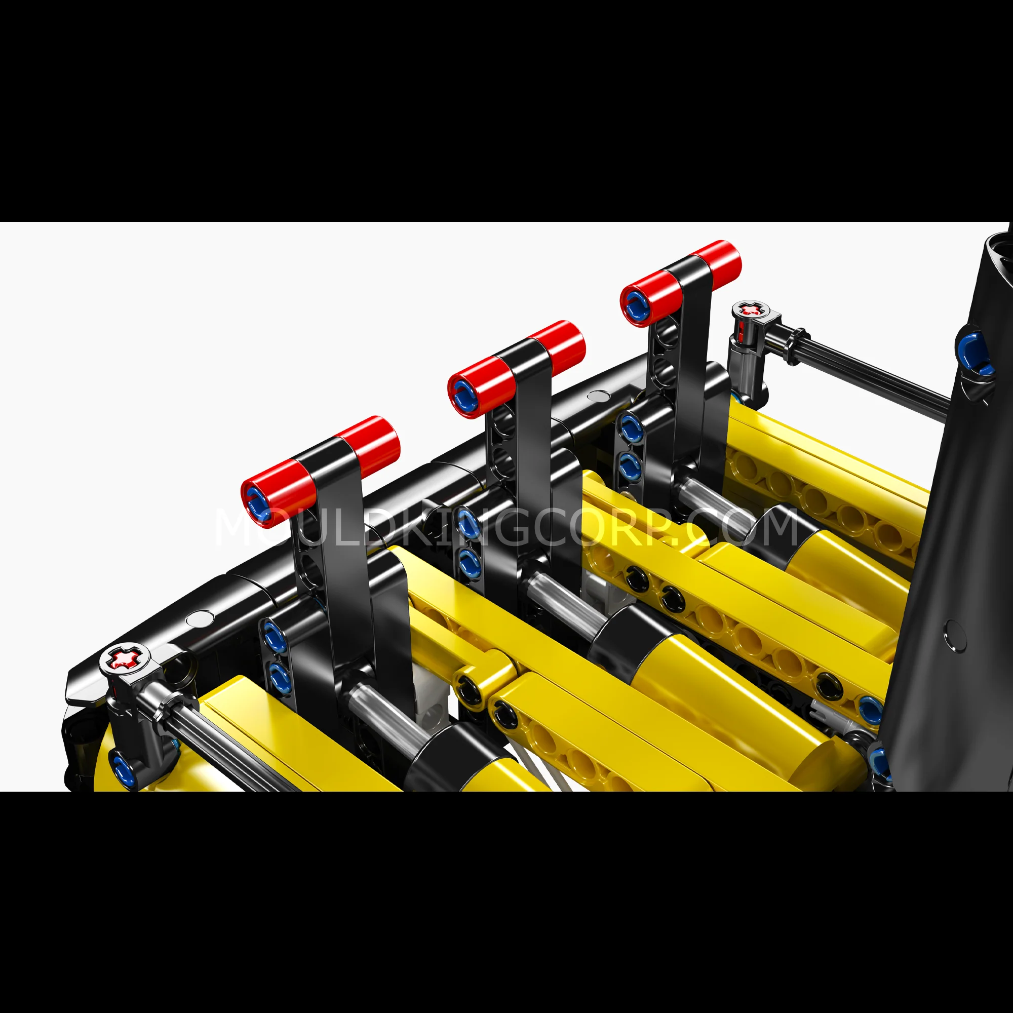 Mould King 17077 Hydraulic Log Grapple Trailer Building Set | 866 Pcs - Image 4