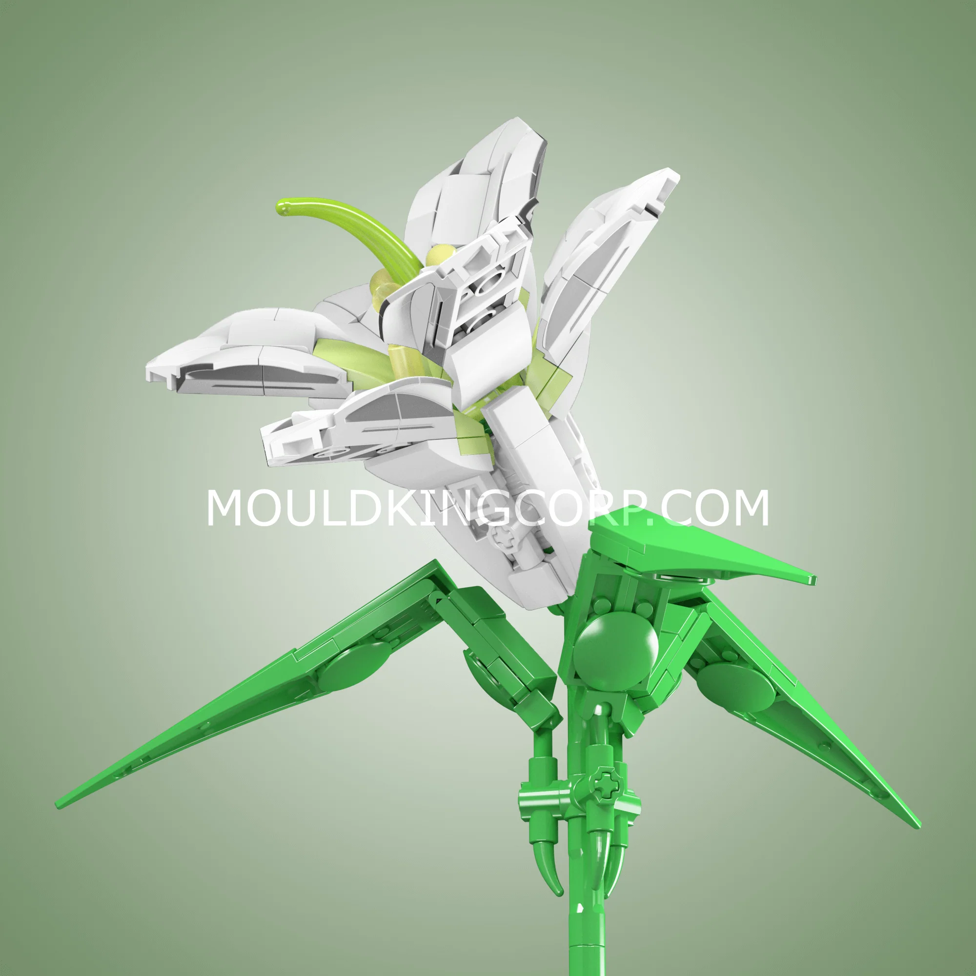 Mould King 24001 Lily Flower Artificial Building Set | 178 PCS - Image 2