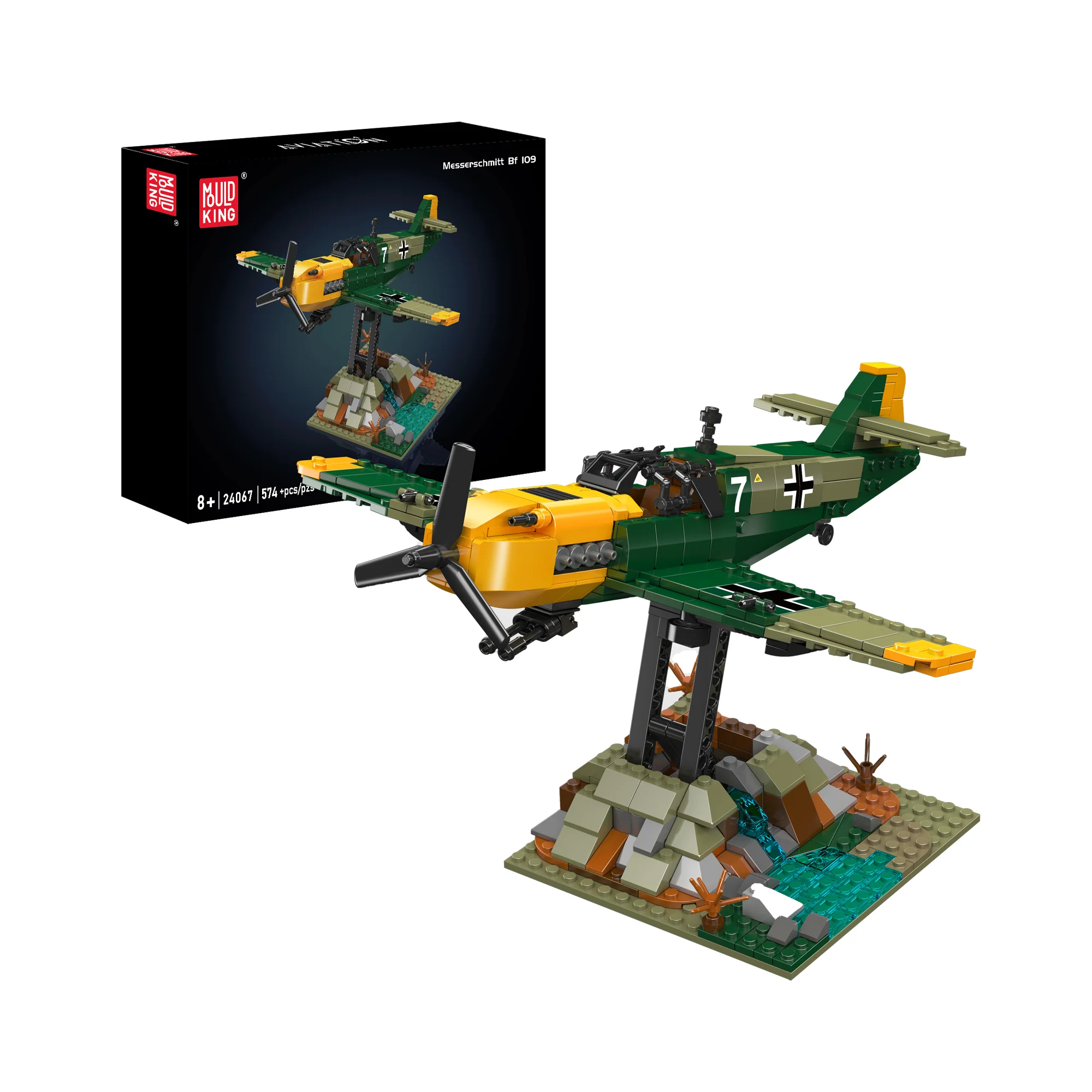 Mould King 24067 Messerschmitt BF 109 Aircraft Building Set | 574 Pcs